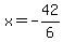 x=-42%2F6