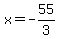 x=-55%2F3