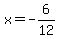 x=-6%2F12