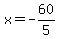 x=-60%2F5