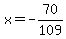 x=-70%2F109