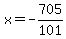 x=-705%2F101