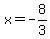x=-8%2F3