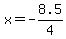 x=-8.5%2F4