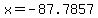 x=-87.7857
