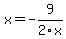 x=-9%2F2x