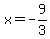 x=-9%2F3