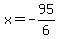x=-95%2F6