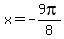 x=-9pi%2F8