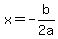 x=-b%2F%222+a%22