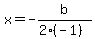 x=-b%2F%282%28-1%29%29