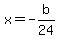 x=-b%2F24