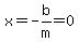 x=-b%2Fm=0