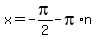 x=-pi%2F2-pi%2An
