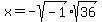 x=-sqrt%28-1%29%2Asqrt%2836%29
