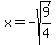x=-sqrt%289%2F4%29