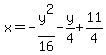 x=-y%5E2%2F16-y%2F4%2B11%2F4