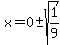 x=0%2B-sqrt%281%2F9%29