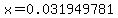 x=0.031949781
