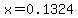 x=0.1324