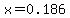 x=0.186