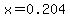 x=0.204