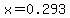 x=0.293