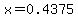 x=0.4375