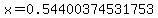 x=0.54400374531753
