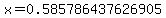 x=0.585786437626905
