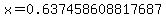 x=0.637458608817687