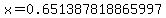x=0.651387818865997