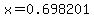x=0.698201