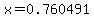 x=0.760491