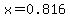 x=0.816