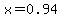 x=0.94
