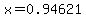 x=0.94621