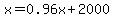 x=0.96x%2B2000