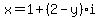 x=1%2B%282-y%29i