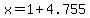 x=1%2B4.755