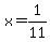 x=1%2F11