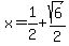 x=1%2F2%2Bsqrt%286%29%2F2