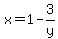 x=1-3%2Fy