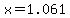 x=1.061