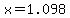 x=1.098