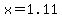 x=1.11