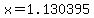 x=1.130395