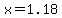 x=1.18
