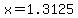 x=1.3125