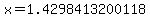 x=1.4298413200118